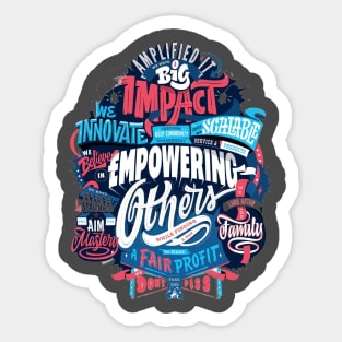 AWESOME  MOTIVATIONAL TEE Sticker